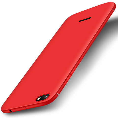 Coque Ultra Fine Silicone Souple Housse Etui S01 pour Xiaomi Redmi 6A Rouge