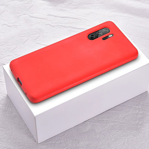Coque Ultra Fine Silicone Souple Housse Etui S02 pour Huawei P30 Pro Rouge