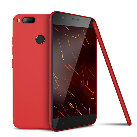 Coque Ultra Fine Silicone Souple Housse Etui S02 pour Xiaomi Mi 5X Rouge