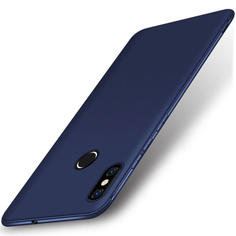Coque Ultra Fine Silicone Souple Housse Etui S02 pour Xiaomi Mi 8 Bleu