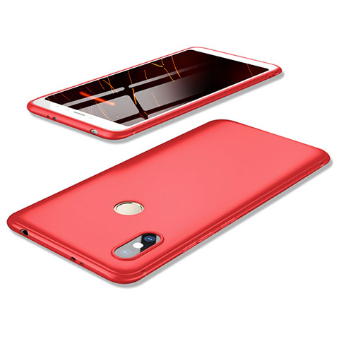 Coque Ultra Fine Silicone Souple Housse Etui S02 pour Xiaomi Redmi Y2 Rouge