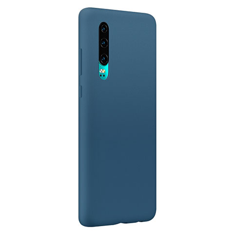 Coque Ultra Fine Silicone Souple Housse Etui S05 pour Huawei P30 Bleu