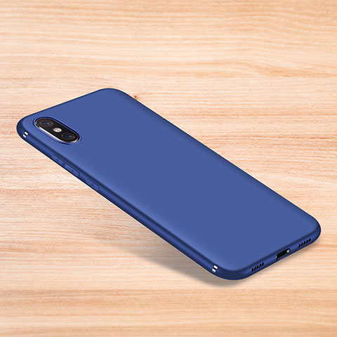 Coque Ultra Fine Silicone Souple Housse Etui S06 pour Xiaomi Mi 8 Explorer Bleu