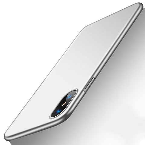 Coque Ultra Fine Silicone Souple Housse Etui S18 pour Apple iPhone X Argent