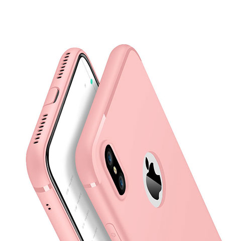 Coque Ultra Fine Silicone Souple Housse Etui V01 pour Apple iPhone Xs Max Or Rose