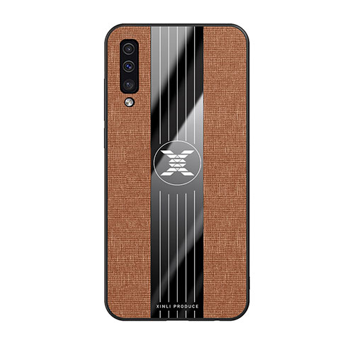 Coque Ultra Fine Silicone Souple Housse Etui X02L pour Samsung Galaxy A50S Marron