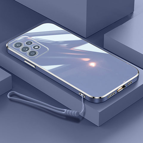 Coque Ultra Fine Silicone Souple Housse Etui XL2 pour Samsung Galaxy M32 5G Gris Lavende