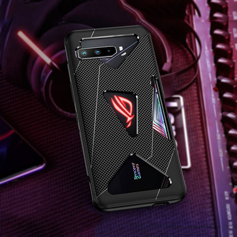 Coque Ultra Fine Silicone Souple Housse Etui ZJ1 pour Asus ROG Phone 3 Strix ZS661KS Noir