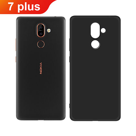 Coque Ultra Fine Silicone Souple pour Nokia 7 Plus Noir