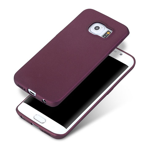 Coque Ultra Fine Silicone Souple pour Samsung Galaxy S6 Edge SM-G925 Violet