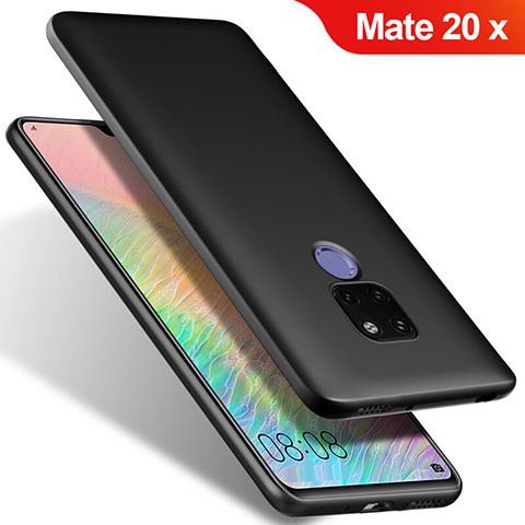 Coque Ultra Fine Silicone Souple S02 pour Huawei Mate 20 X 5G Noir