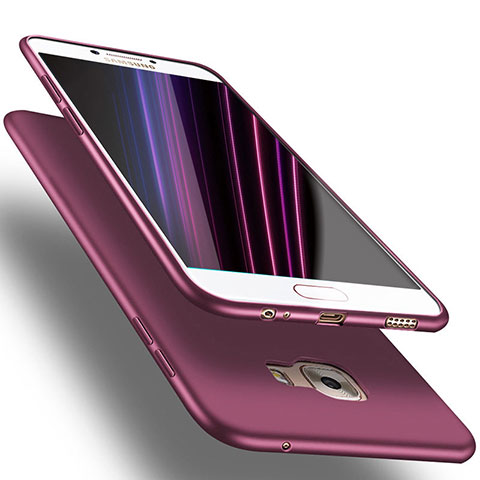 Coque Ultra Fine Silicone Souple S02 pour Samsung Galaxy C7 SM-C7000 Violet