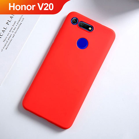 Coque Ultra Fine Silicone Souple S03 pour Huawei Honor V20 Rouge