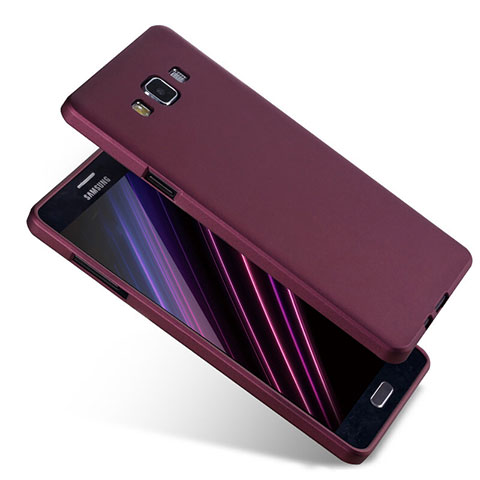 Coque Ultra Fine Silicone Souple S04 pour Samsung Galaxy A7 Duos SM-A700F A700FD Violet
