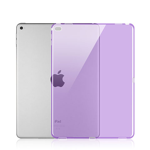 Coque Ultra Fine Silicone Souple Transparente pour Apple iPad Pro 12.9 Violet