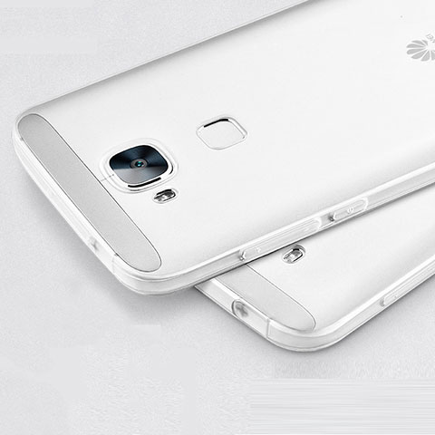 Coque Ultra Fine Silicone Souple Transparente pour Huawei GX8 Blanc