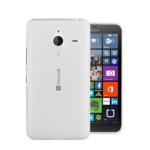 Coque Ultra Fine Silicone Souple Transparente pour Microsoft Lumia 640 XL Lte Blanc
