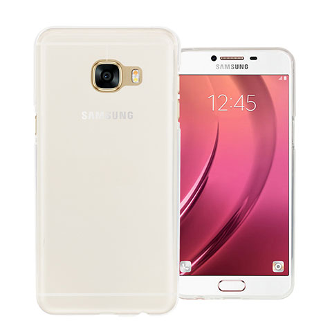 Coque Ultra Fine Silicone Souple Transparente pour Samsung Galaxy C5 SM-C5000 Blanc