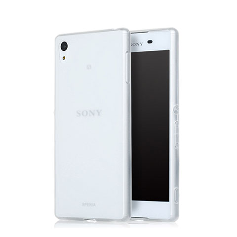 Coque Ultra Fine Silicone Souple Transparente pour Sony Xperia Z3+ Plus Blanc