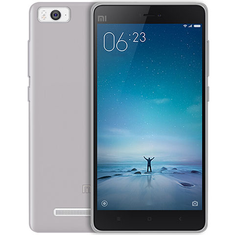Coque Ultra Fine Silicone Souple Transparente pour Xiaomi Mi 4C Gris