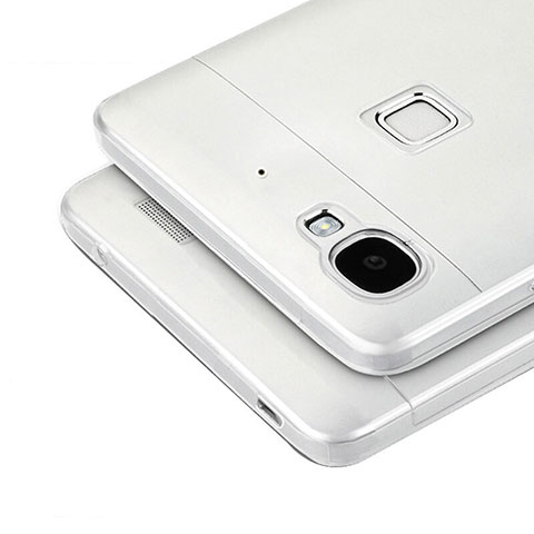 Coque Ultra Fine Silicone Souple Transparente T04 pour Huawei P8 Lite Smart Gris