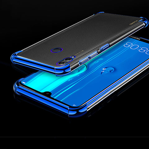 Coque Ultra Fine TPU Souple Housse Etui Transparente A04 pour Huawei Honor 8X Max Bleu