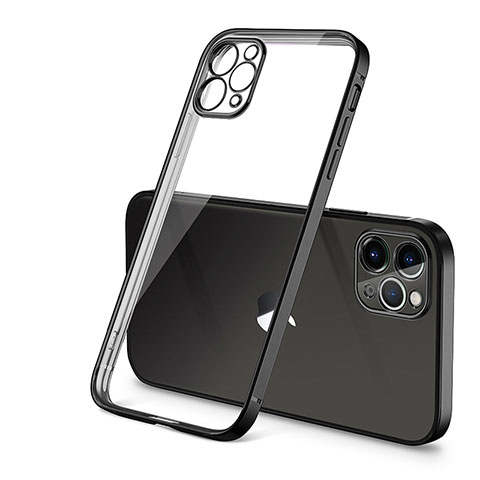 Coque Ultra Fine TPU Souple Housse Etui Transparente H01 pour Apple iPhone 12 Pro Max Noir