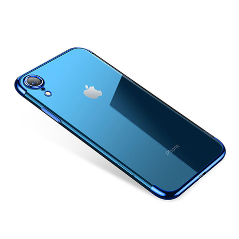 Coque Ultra Fine TPU Souple Housse Etui Transparente H01 pour Apple iPhone XR Bleu