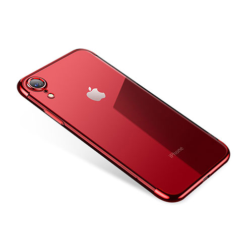 Coque Ultra Fine TPU Souple Housse Etui Transparente H01 pour Apple iPhone XR Rouge