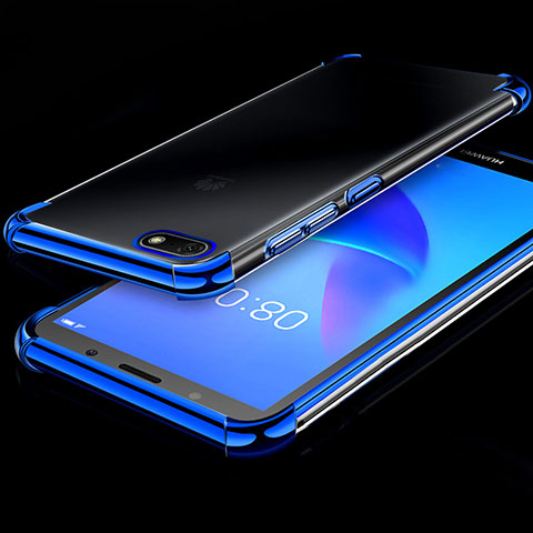 Coque Ultra Fine TPU Souple Housse Etui Transparente H01 pour Huawei Enjoy 8e Lite Bleu