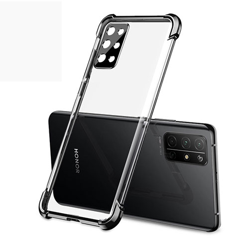 Coque Ultra Fine TPU Souple Housse Etui Transparente H01 pour Huawei Honor 30S Noir