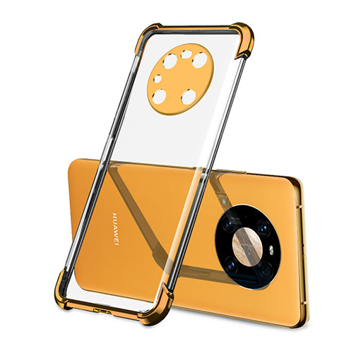 Coque Ultra Fine TPU Souple Housse Etui Transparente H01 pour Huawei Mate 40 Pro Orange