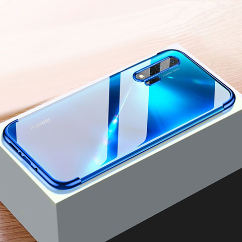 Coque Ultra Fine TPU Souple Housse Etui Transparente H01 pour Huawei Nova 6 Bleu