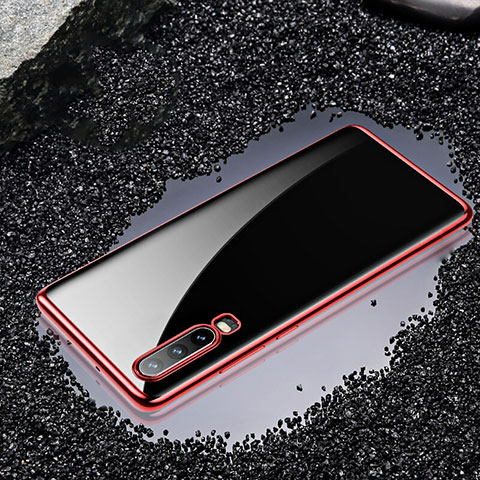 Coque Ultra Fine TPU Souple Housse Etui Transparente H01 pour Huawei P30 Rouge
