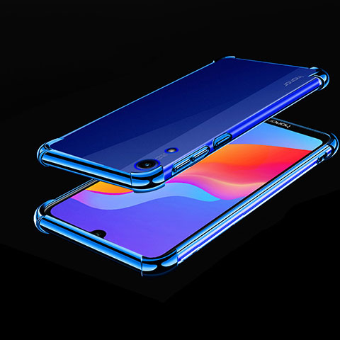 Coque Ultra Fine TPU Souple Housse Etui Transparente H01 pour Huawei Y6 (2019) Bleu