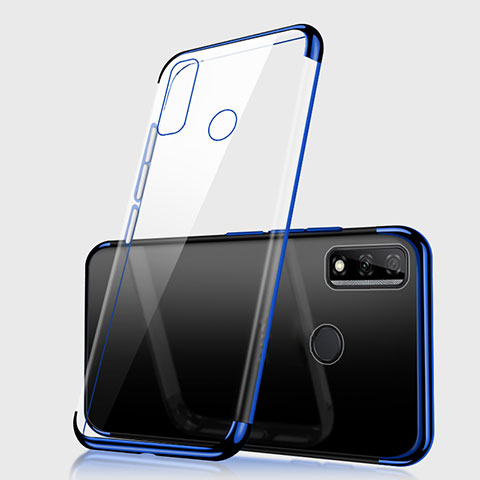 Coque Ultra Fine TPU Souple Housse Etui Transparente H01 pour Huawei Y8s Bleu