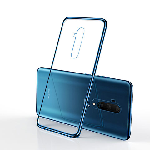 Coque Ultra Fine TPU Souple Housse Etui Transparente H01 pour OnePlus 7T Pro 5G Bleu