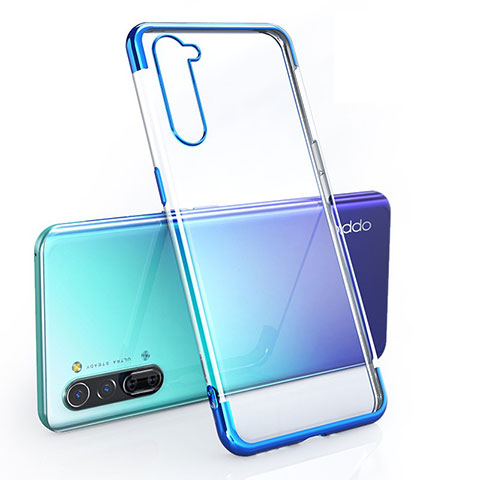 Coque Ultra Fine TPU Souple Housse Etui Transparente H01 pour Oppo Find X2 Lite Bleu