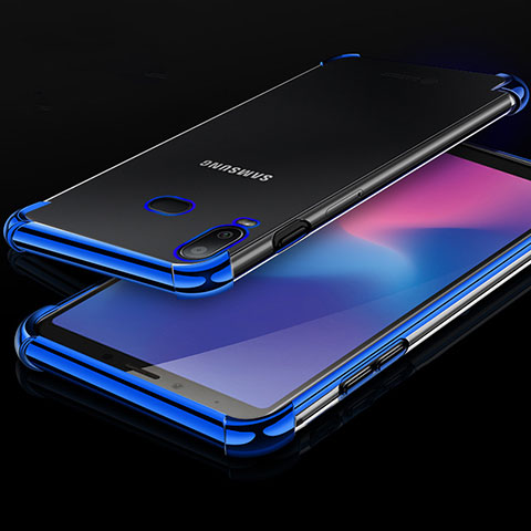 Coque Ultra Fine TPU Souple Housse Etui Transparente H01 pour Samsung Galaxy A6s Bleu