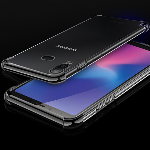 Coque Ultra Fine TPU Souple Housse Etui Transparente H01 pour Samsung Galaxy A6s Noir