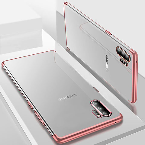 Coque Ultra Fine TPU Souple Housse Etui Transparente H01 pour Samsung Galaxy Note 10 Plus 5G Or Rose