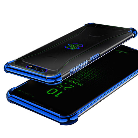 Coque Ultra Fine TPU Souple Housse Etui Transparente H01 pour Xiaomi Black Shark Bleu