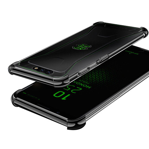 Coque Ultra Fine TPU Souple Housse Etui Transparente H01 pour Xiaomi Black Shark Noir