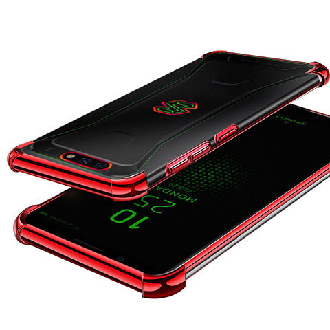 Coque Ultra Fine TPU Souple Housse Etui Transparente H01 pour Xiaomi Black Shark Rouge