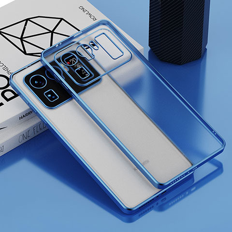 Coque Ultra Fine TPU Souple Housse Etui Transparente H01 pour Xiaomi Mi 11 Ultra 5G Bleu