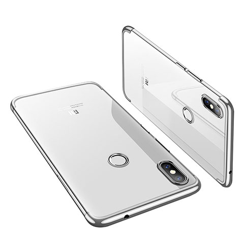 Coque Ultra Fine TPU Souple Housse Etui Transparente H01 pour Xiaomi Mi 8 Argent