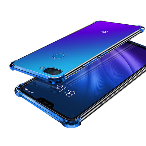 Coque Ultra Fine TPU Souple Housse Etui Transparente H01 pour Xiaomi Mi 8 Lite Bleu