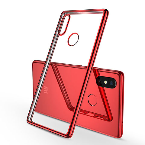 Coque Ultra Fine TPU Souple Housse Etui Transparente H01 pour Xiaomi Mi 8 SE Rouge