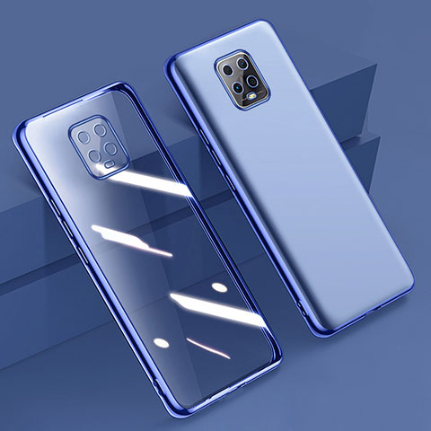 Coque Ultra Fine TPU Souple Housse Etui Transparente H01 pour Xiaomi Redmi 10X Pro 5G Bleu
