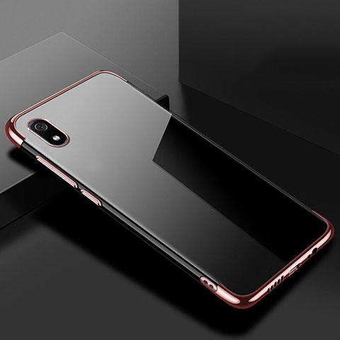 Coque Ultra Fine TPU Souple Housse Etui Transparente H01 pour Xiaomi Redmi 7A Or Rose